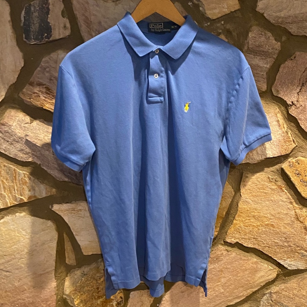 Medium Blue Classic Fit Polo Ralph Lauren Size Med